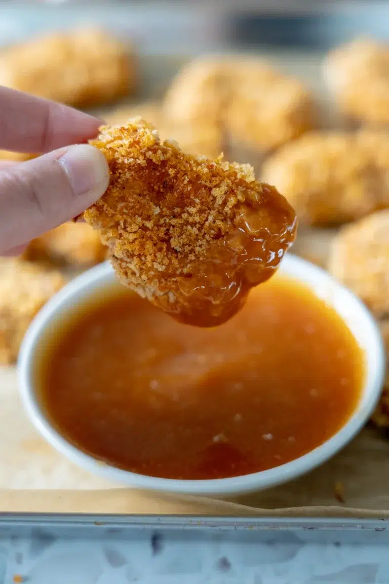 Baked Chicken Nuggets with Sweet and Sour Sauce Recipe